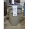 Image 1 : 6 ROUND SMALL TRASH CONTAINERS