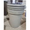 Image 2 : 6 ROUND SMALL TRASH CONTAINERS
