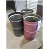 Image 2 : HEAVY METAL ROUND GARBAGE CONTAINERS (X3)