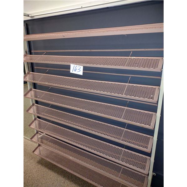 POWDER COATED METAL SHOE DISPLAY RACK