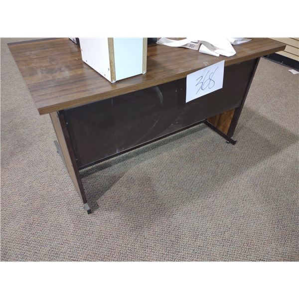 METAL AND WOOD LAMINATE WORK TABLE