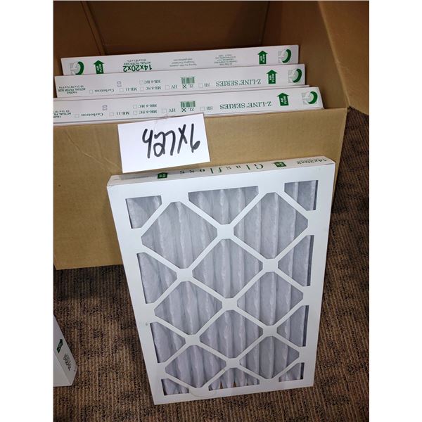 NEW 14x20x2 GLASFLOSS AIR FILTERS (X6)