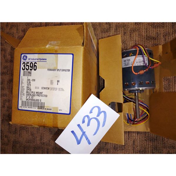 NEW G.E. 3596 SPLIT CAPACITOR MOTOR