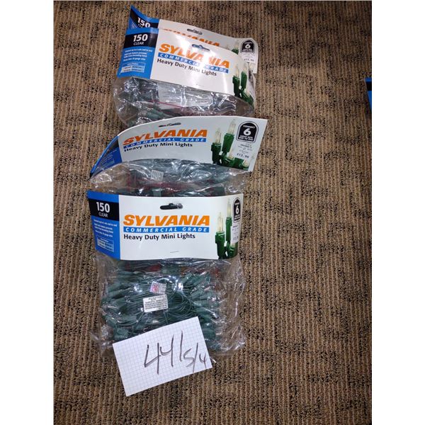 NEW SYLVANIA 150 CT COMMERCIAL GRADE HD MINI LIGHTS (X4)