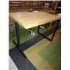 Image 3 : TIMBERLAND WOOD TOP TABLE W/ METAL LEGS