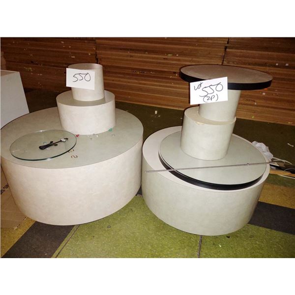 PAIR OF 3 TIER DISPLAYS