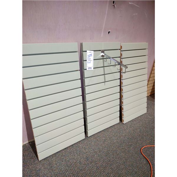 LOT OF 3 SLAT WALL PANELS