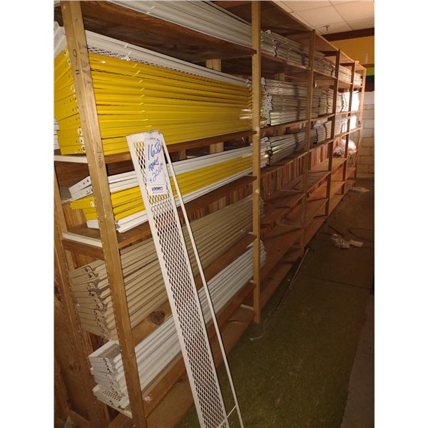 APPROX. 200 PCS OF POWDER COATED METAL SHOE RACKING SHELVES - LIKE-NEW CONDITION
