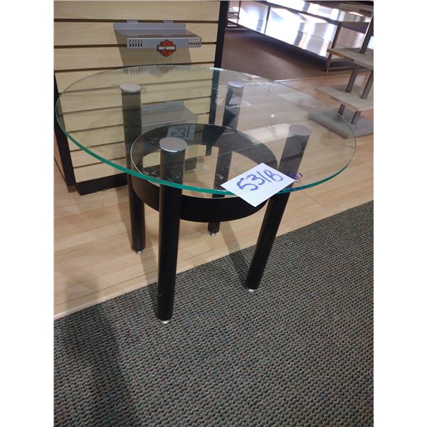 GLASS TOP CIRCULAR TABLE