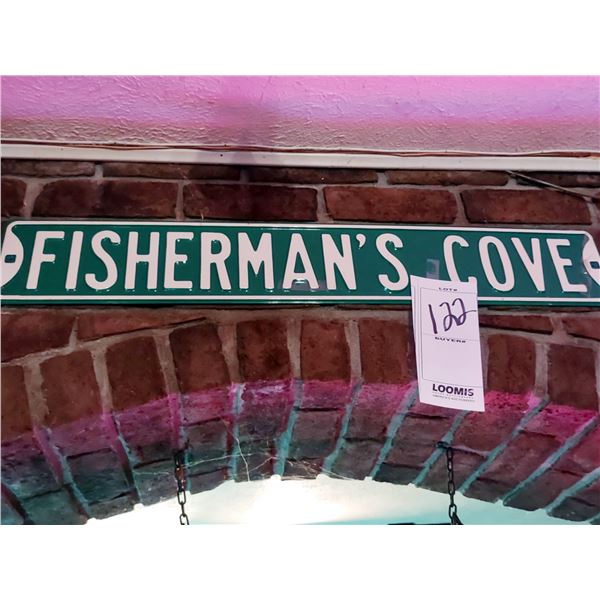 FISHERMAN'S COVE CUSTOM METAL STREET SIGN