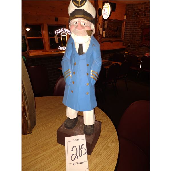 CARVED WOODEN SEA CAPTAIN FIGURE