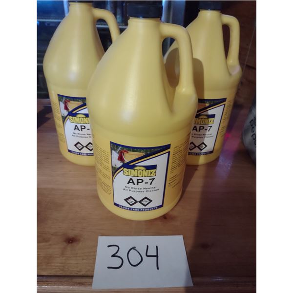 LOT OF 3 SIMONIZ AP7 NO RINSE ALL PURPOSE CLEANER
