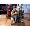Image 1 : LOT OF 3 RESIN FISHERMAN FIGURINES