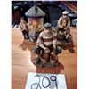 Image 1 : LOT OF 3 RESIN FISHERMAN FIGURINES