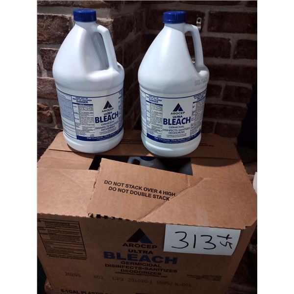 LOT OF 5 FULL BOTTLES OF ULTRA BLEACH