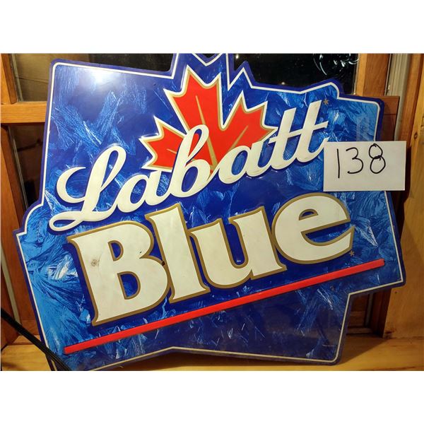 LABATT METAL SIGN, 24"W X 21"H