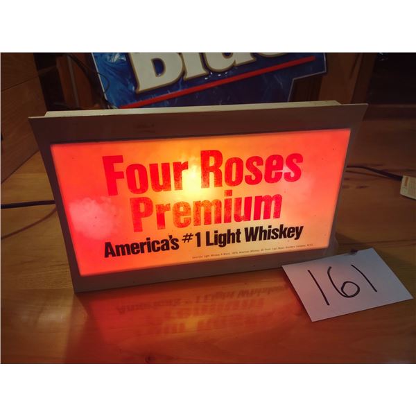 VINTAGE ELECTRIC FLASHING FOUR ROSES PREMIUM WHISKEY SIGN