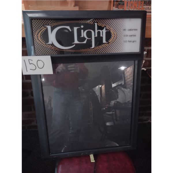 IRON CITY LIGHT LIGHT UP MENU BOARD