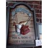 Image 1 : LARGE HAND PAINTED CARVED WOOD "BEST FISHERMAN'S PUB" SIGN, 28"T