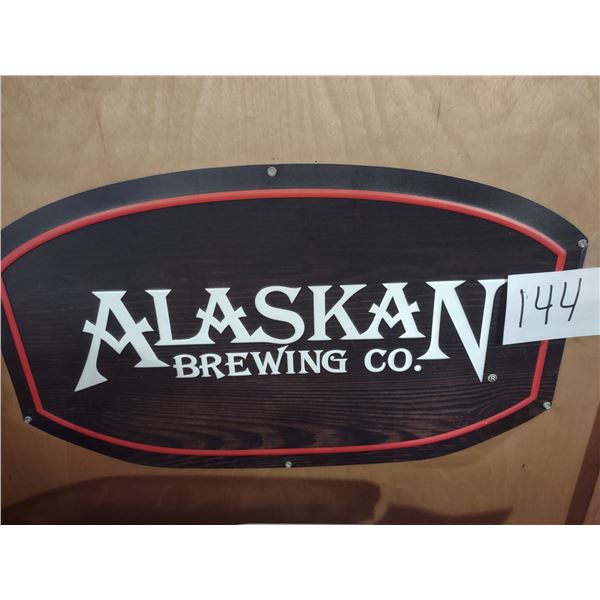 ALASKAN BREWING COMPANY METAL BEER SIGN