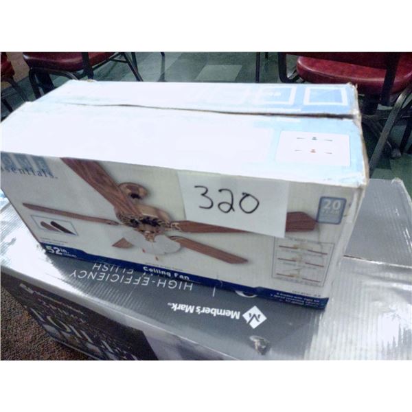 NEW IN BOX 52" CEILING FAN