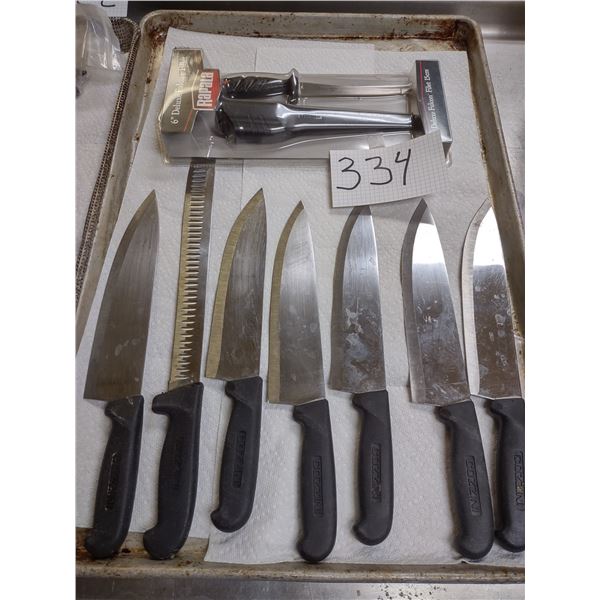 LOT OF COZZINI STAINLESS STEEL KNIVES, SUPER SHARP