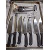 Image 1 : LOT OF COZZINI STAINLESS STEEL KNIVES, SUPER SHARP