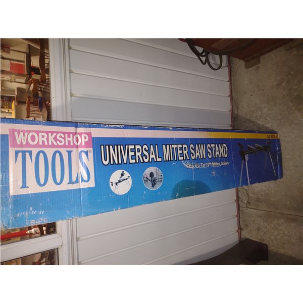 NEW IN BOX UNIVERSAL MITER SAW STAND (FITS UP TO 12" MITER SAWS) / WORKSHOP TOOLS #57000
