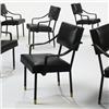 Image 1 : Jacques  Adnet armchairs, set of ten France,