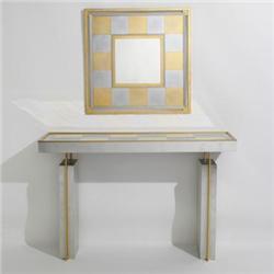 Maison Jansen console and mirror France, c. 1