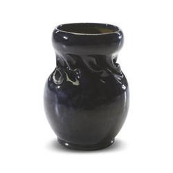 George E. Ohr vase USA, c. 1897-1900 glazed e