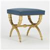 Image 1 : Maison Jansen stool France, c. 1968 gilt and