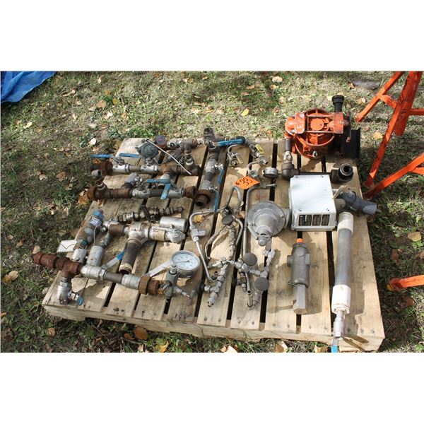 Qty of Gate Valves, Stainless Fittings, Pneumatic Pump