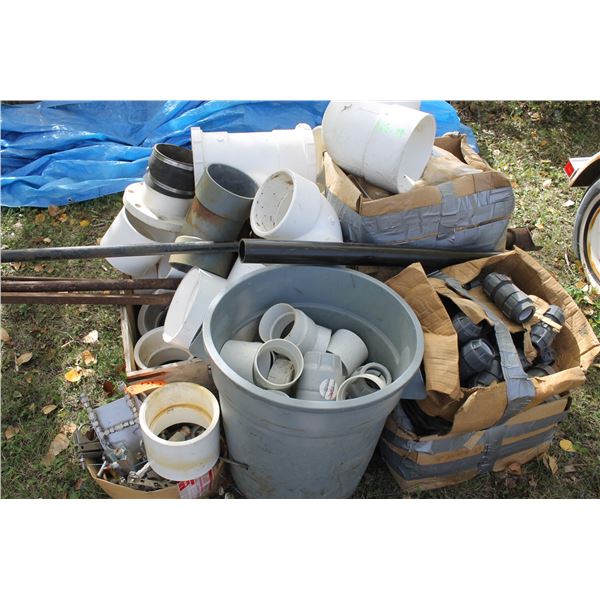 Qty of Asst Plumbing Elbows, Unions, PVC & ABS