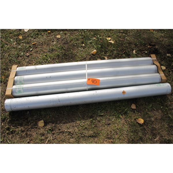 4 Gas Vents, Type "B", Approx 5', New