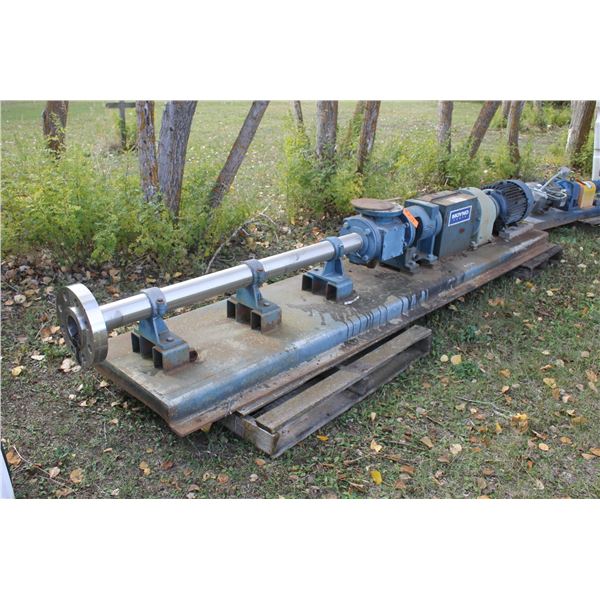 Moyno Ind. Processing Cavity Pump, 15 HP Motor, c/w Torque Converter, s/n: AS2138798