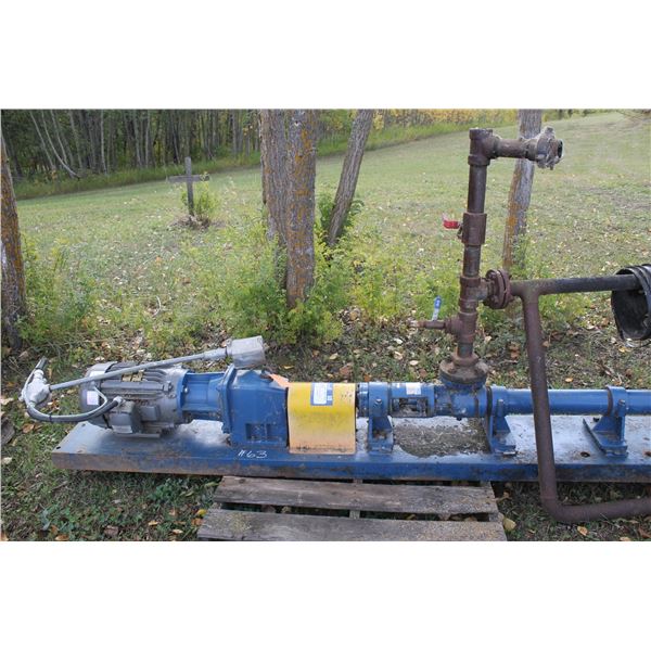 Moyno 10 HP Cavity Pump, c/w Gear Box, s/n: 3L6CDQ3AAA