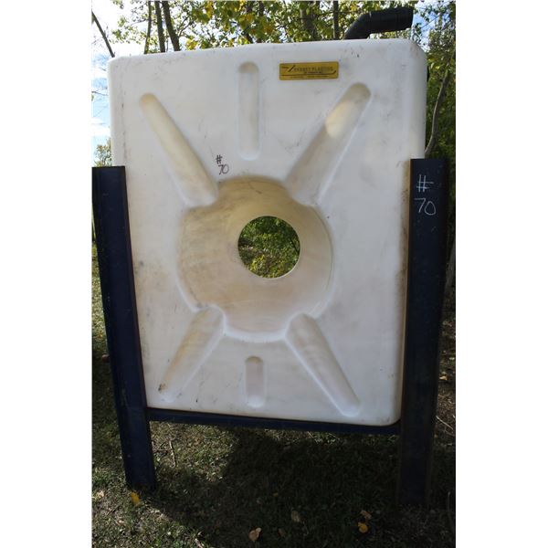 Approx 150 Gal Plastic Tank & stand