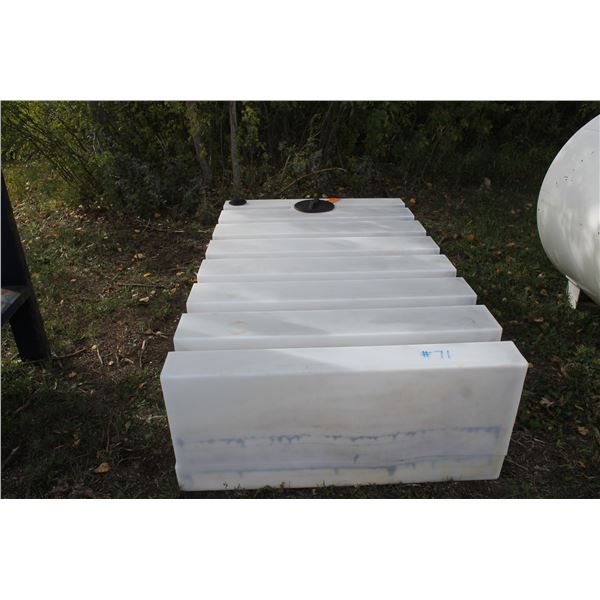 Approx 46" X 79" X 20" Plastic Tank