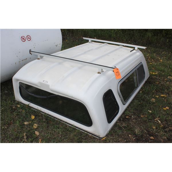 Truck Canopy, Approx 80" Long, c/w Boat Rack