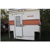 Image 3 : Frontier 10' Camper, Fridge, Furnace, Stove Top, Toilet, c/w Keys & 4 Extra Jacks