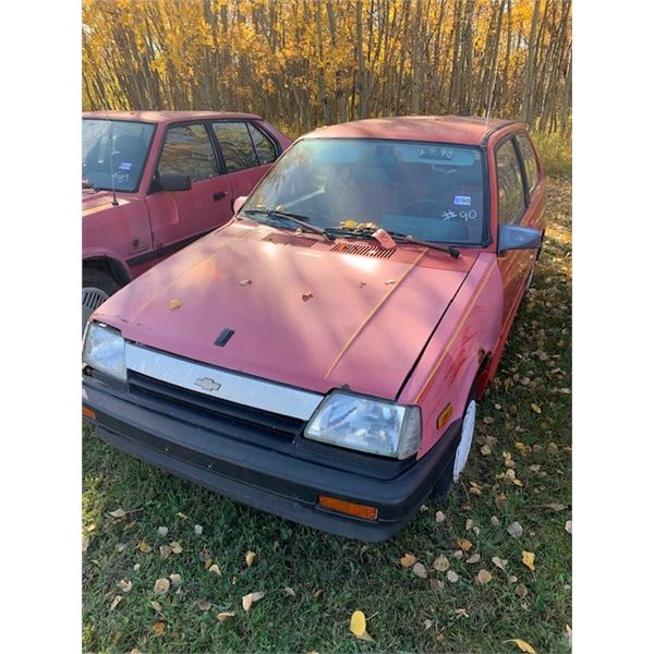 1987 Chev Firefly Turbo, Runs, s/n: 1G7MR2124HK165889