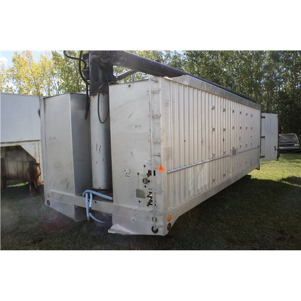 Kraus 20' Aluminum Grain Box, Self Loading/Unloading, c/w Hyd Tank & Pump