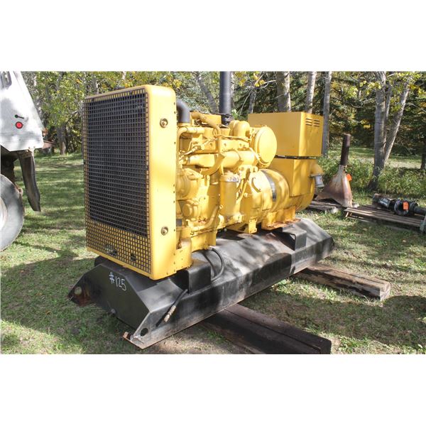 Cat EM Generator, 75 KVA, 3304 Eng, Running, showing 1999 Hrs, s/n: 270936431