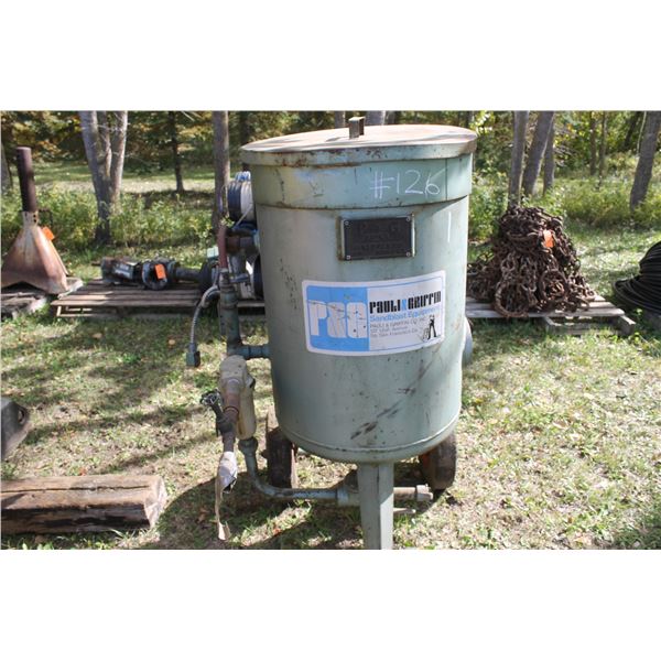 P & G Poly Sand Blast Pot Model: 24WB