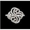Image 2 : 0.50 ctw Diamond Ring - 14KT White Gold