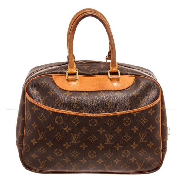 Louis Vuitton Brown Deauville Satchel Bag