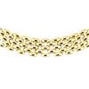 Image 2 : 17.75 Inch Five Row Panther Link Chain - 18KT Yellow Gold