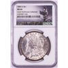Image 1 : 1885-O $1 Morgan Silver Dollar Coin NGC MS64 Nice Toning Cracked Slab