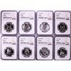 Image 1 : Lot of 1956-1963 Proof Franklin Half Dollar Coins NGC PF68